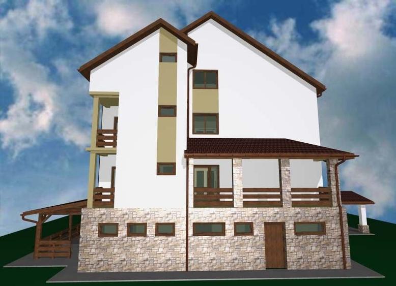 Casă individuală cu 11 camere cu Teren 1119 Mp în Moisei