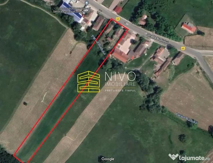 Teren de 5800 mp, în Budiu Mic