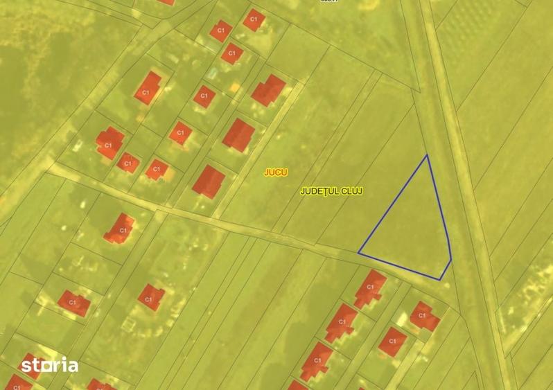 Teren de 1453 mp, în Jucu