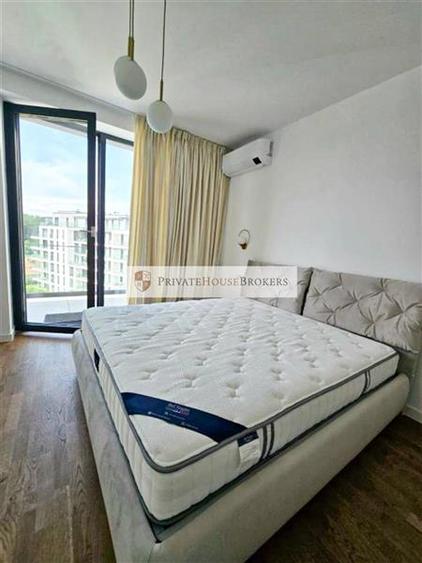 Apartament cu 2 camere semidecomandat, mobilat în Băneasa