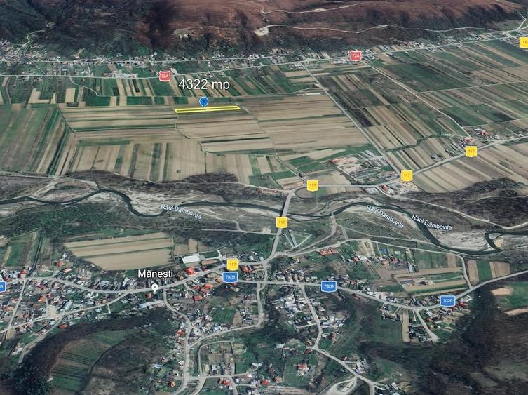 Teren de 4322 mp, în Mănești