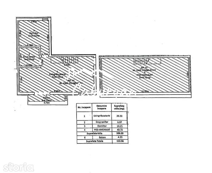 Apartament cu 4 camere în Central