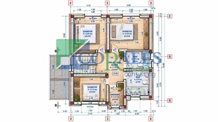 Duplex cu 5 camere cu Canalizare în Dumbrăvița