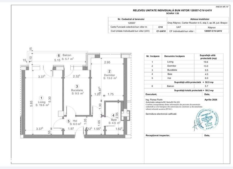 Apartament cu 2 camere decomandat în Central