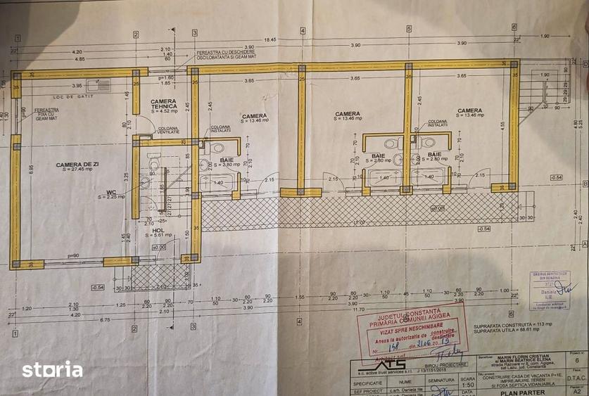 Casă cu 10 camere cu Teren 394 Mp în Agigea