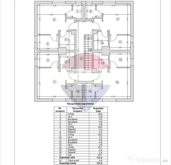 Casă cu 1 camere cu Teren 650 Mp în Central