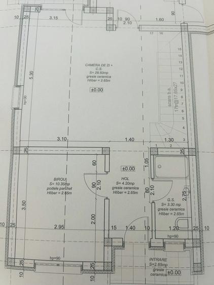 Duplex cu 4 camere cu Canalizare în Moșnița Veche