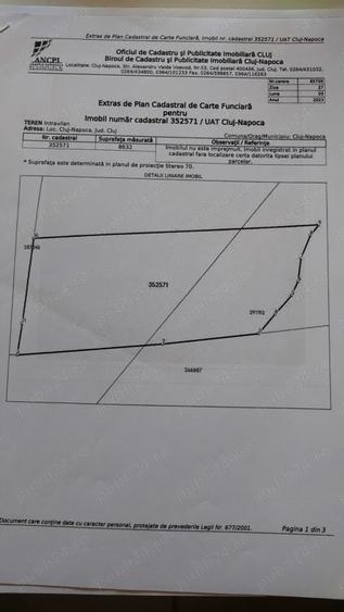 Teren de 8632 mp, în Sopor