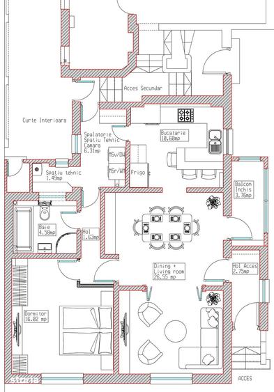 Apartament cu 3 camere în Floreasca