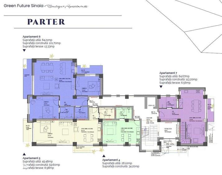 Apartament cu 2 camere în Castelul Peleș