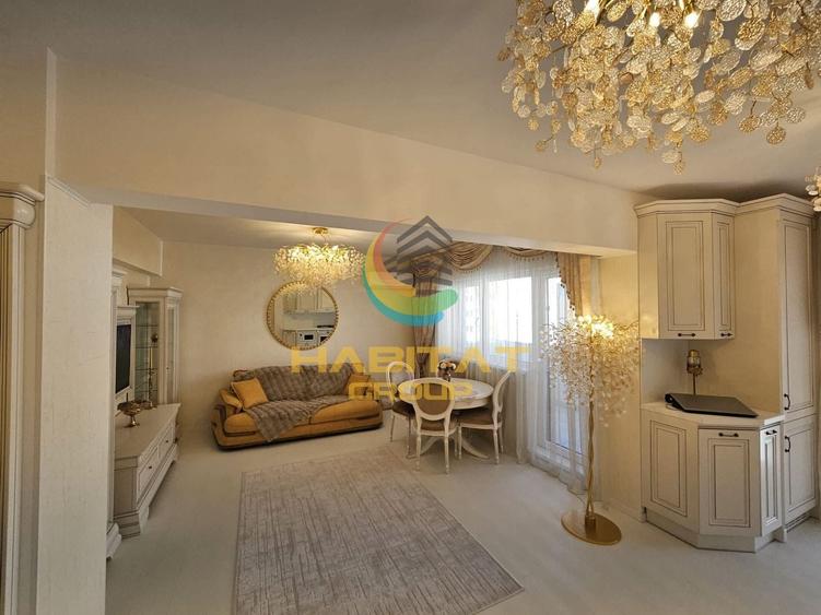 Apartament cu 3 camere semidecomandat, mobilat în Central