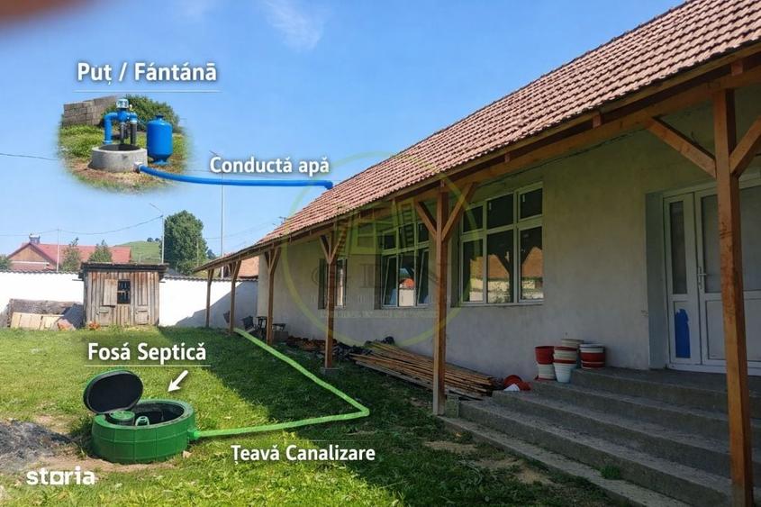 Casă cu 3 camere în Târnava