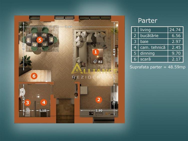 Vila tip DUPLEX  5 camere- 4 bai, curte 250 MP - 14