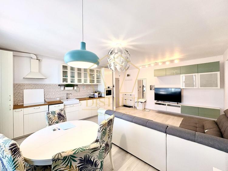 Apartament cu 2 camere semidecomandat, mobilat în Giroc