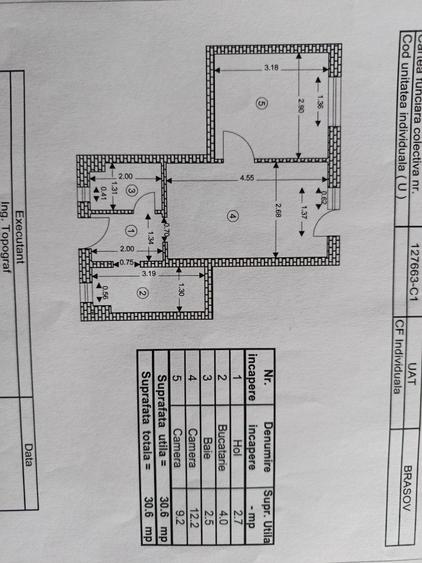 Apartament cu 2 camere semidecomandat în Astra