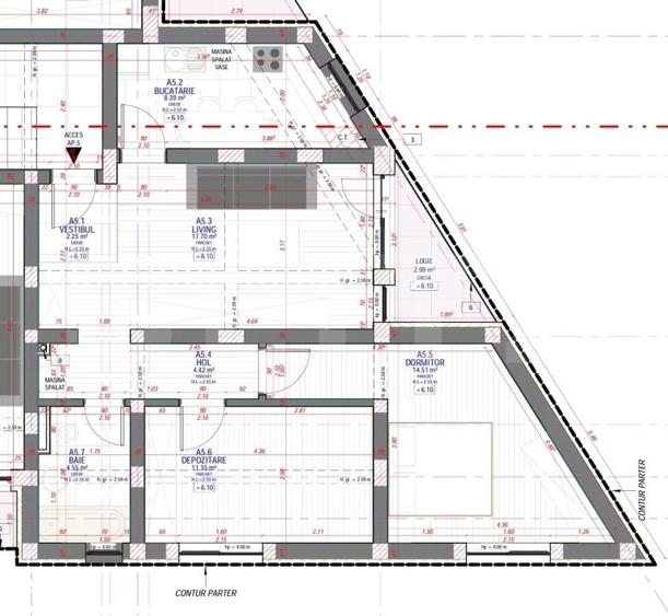 Apartament cu 3 camere în Mehala