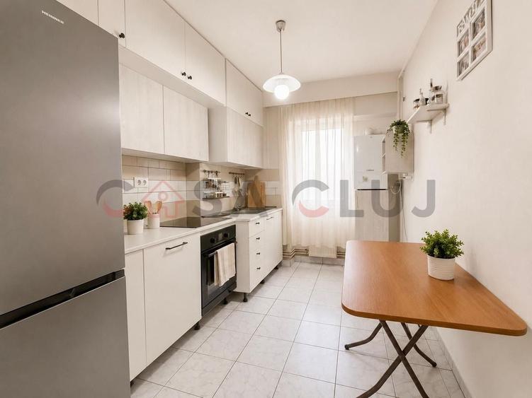 Apartament cu 3 camere decomandat, mobilat în Mănăștur
