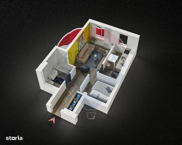 Apartament cu 4 camere în Ștefăneștii de Jos