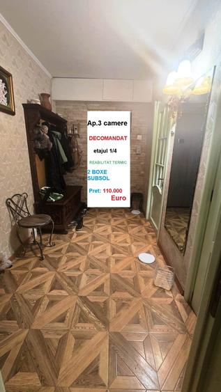 Apartament cu 3 camere decomandat în Ozana