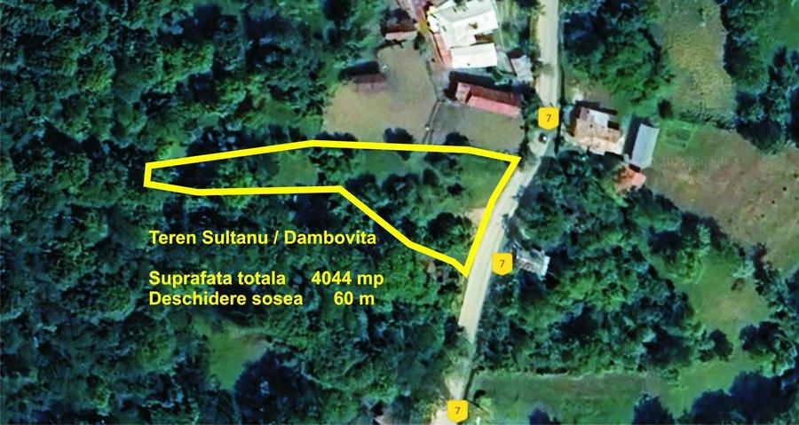 Teren Construcții intravilan de 4044 mp, în Sultanu