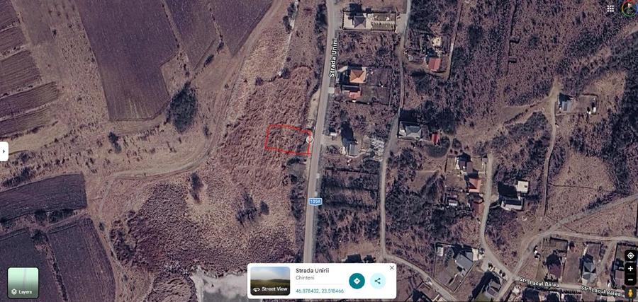 Teren Construcții intravilan de 613 mp, în Chinteni