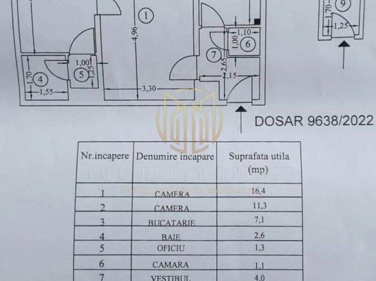 Apartament cu 2 camere decomandat, mobilat în Kogălniceanu