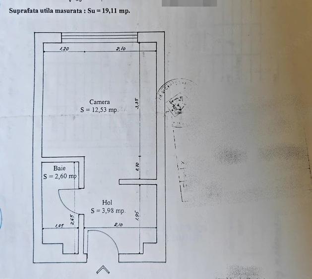 Garsonieră semidecomandată în CET