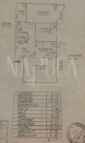 Apartament cu 3 camere decomandat în Între Lacuri