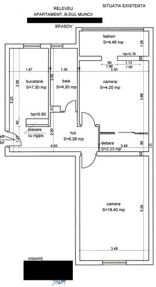 Apartament cu 2 camere decomandat în Răcădău