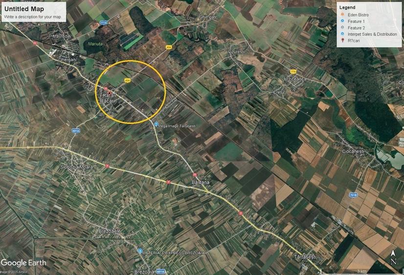 Teren Construcții intravilan de 9884 mp, în Răcari