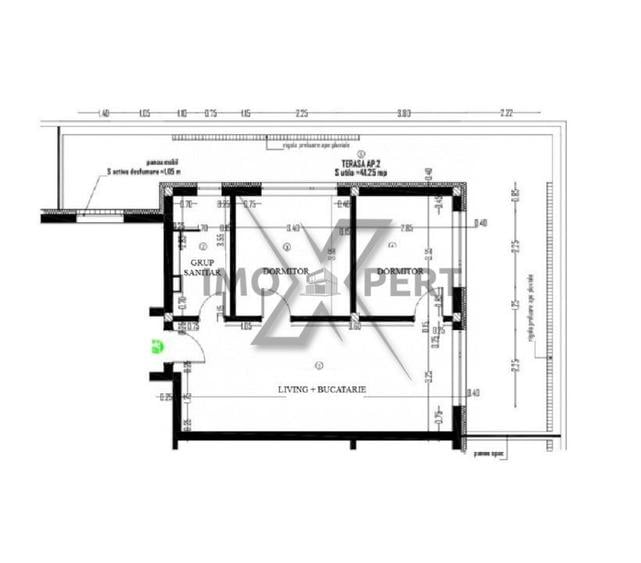 Apartament cu 3 camere în Baciu