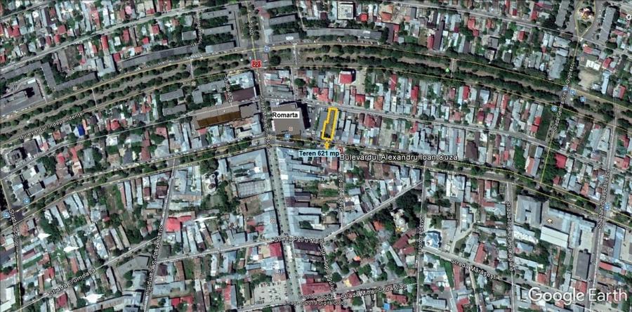 Teren investiție, de 621 mp, în Central