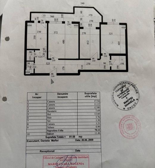 Apartament cu 3 camere decomandat în Titulescu