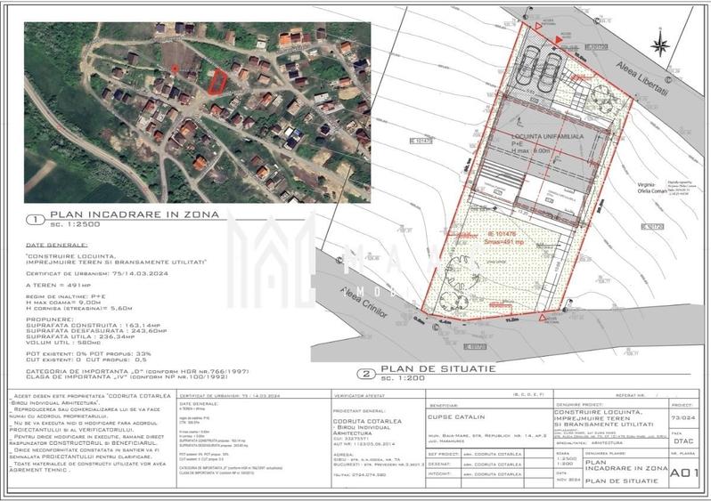 Teren Construcții intravilan de 491 mp, în Șura Mare