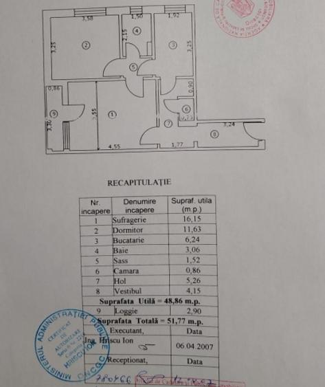 Apartament cu 2 camere circular în Drumul Taberei