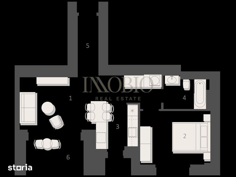 Apartament cu 2 camere în Pipera
