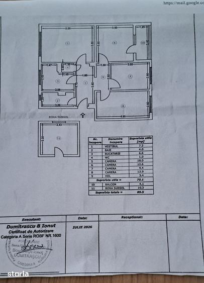 Apartament cu 4 camere decomandat în Ozana
