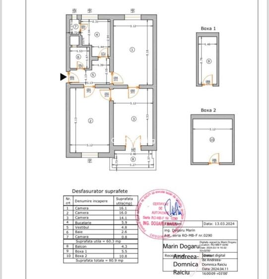 Apartament cu 3 camere în Floreasca