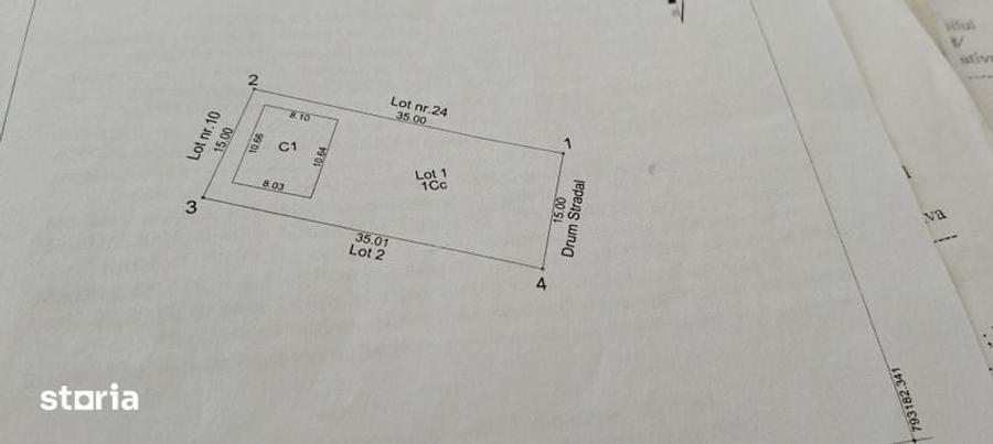 Teren Costinesti cu o casa construita la rosu - 3