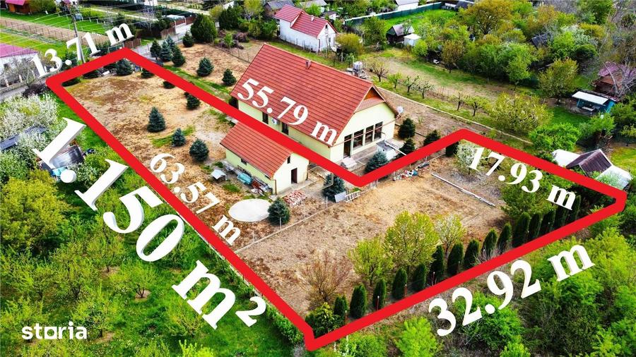 Teren de 1150 mp, în Bercu Roșu