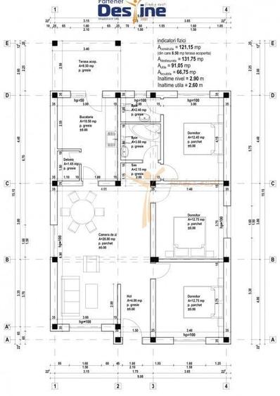 Casă individuală cu 4 camere cu Teren 440 Mp în Valea Adâncă