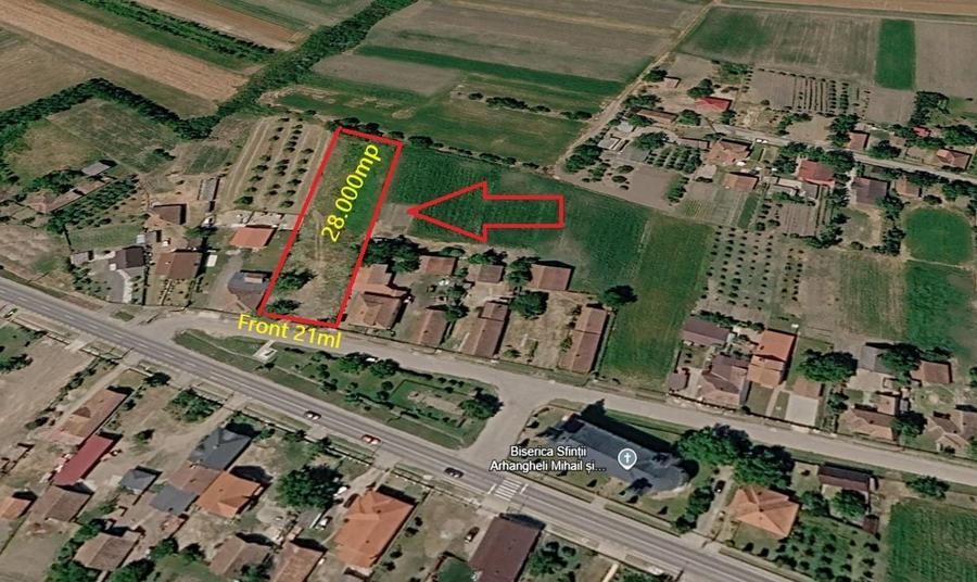 Teren Construcții intravilan de 2800 mp, în Doba