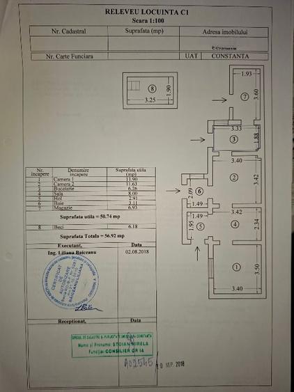 Casă individuală cu 3 camere cu Canalizare în Faleza Nord
