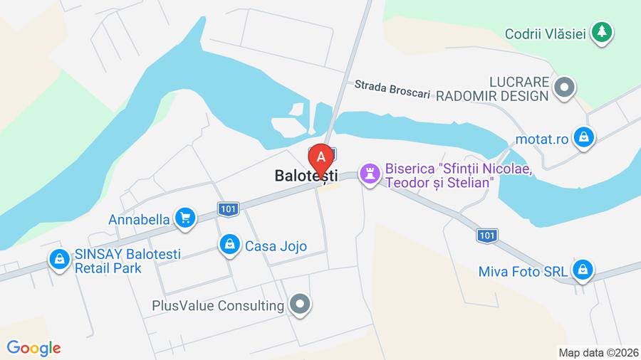 Teren Construcții intravilan de 720 mp, în Balotești