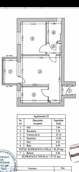 Apartament cu 2 camere decomandat în Băneasa