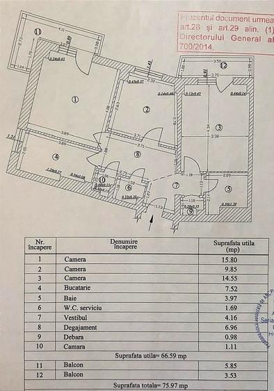 Apartament cu 3 camere decomandat în Dristor