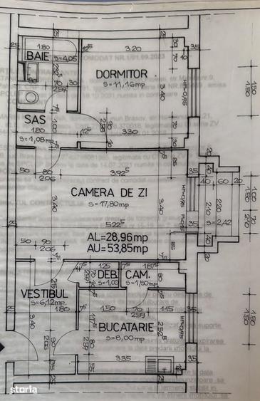Apartament cu 2 camere semidecomandat în Centrul Istoric