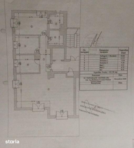 Apartament cu 4 camere decomandat în Ștefăneștii de Jos