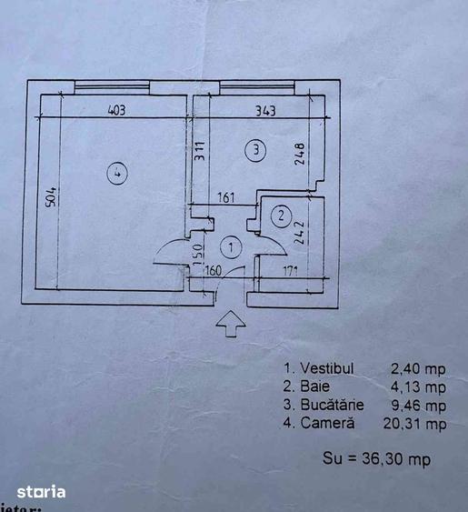 Garsonieră decomandată, mobilată în Berceni