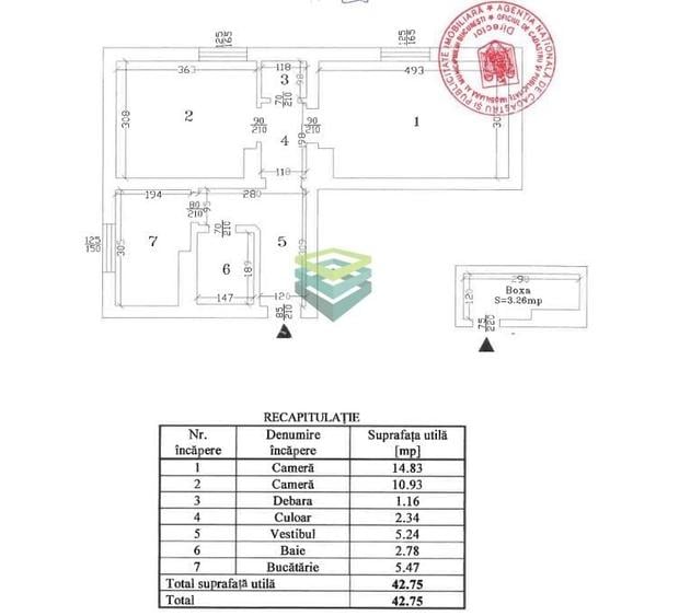 Apartament cu 2 camere semidecomandat în Floreasca